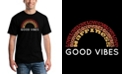LA Pop Art Men's Good Vibes Word Art T-shirt